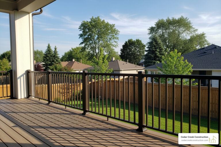 modern aluminum deck railing - Aluminum deck railing