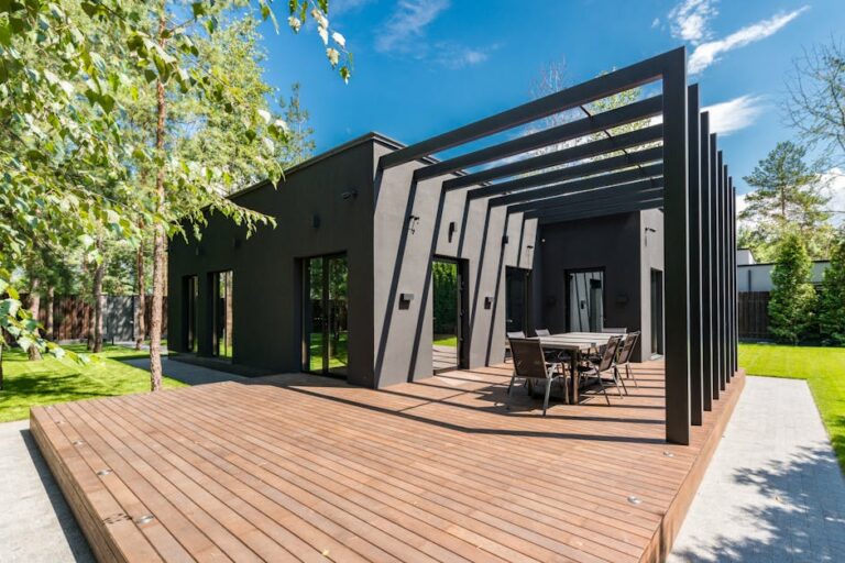 modern outdoor deck - best durable deck material
