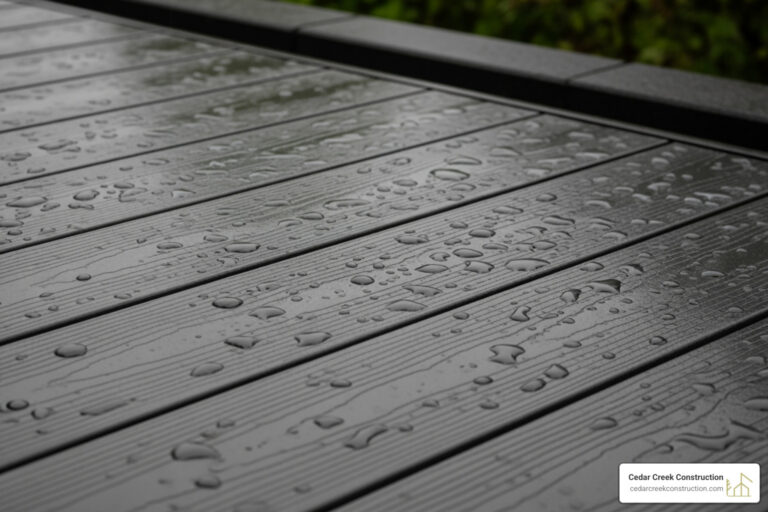 composite deck in rain - anti slip coating for composite decking